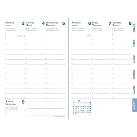 Detalle de Quo Vadis Recharge Agenda 2026 13 mois