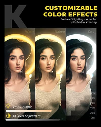 Thumbnail 2 de Kaiess 10.2" Ring Light with 65" Tripod