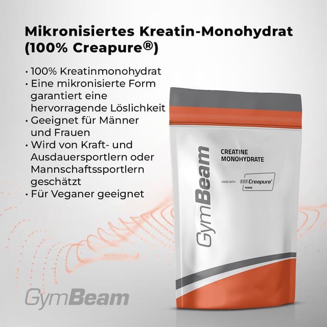 Thumbnail 1 de GymBeam Creapure Kreatin Monohydrat Pulver 500 g