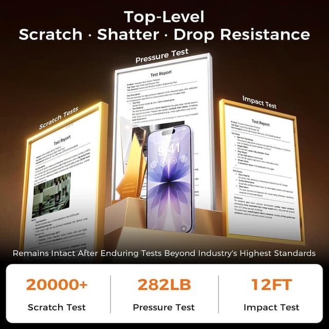 Detalle de NeverBreak iPhone 17 Screen Protector 6.3