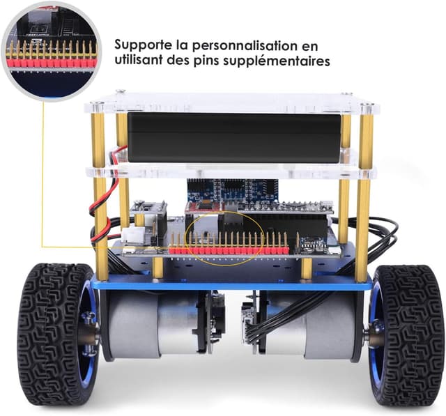 Detalle 2 de ELEGOO Tumbller kit voiture robot auto-équilibrée