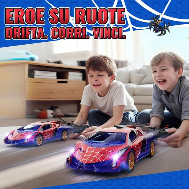 Thumbnail 6 de Mirthigig 1:18 macchinina RC con luci 2,4GHz