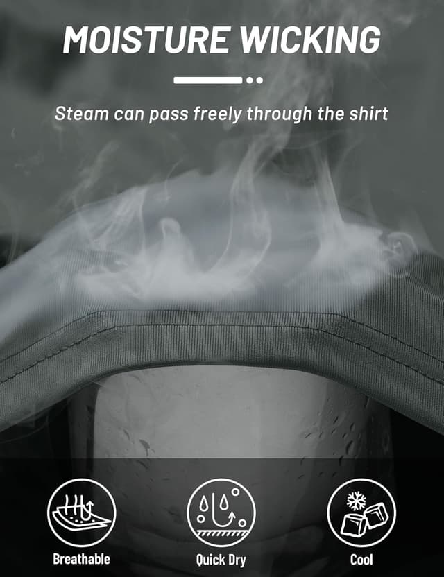 Detalle 1 de TACVASEN felpa uomo con cappuccio UV UPF 50+