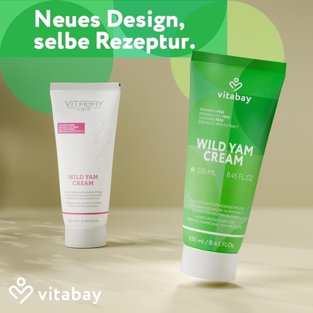Detalle 2 de Vitabay Wild Yams Creme 250 ml – 80% Yamswurzel-Extrakt