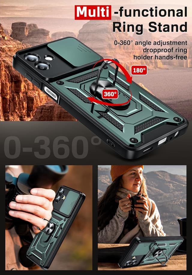 Thumbnail 6 de LeYi Galaxy A07 rugged case with camera slider
