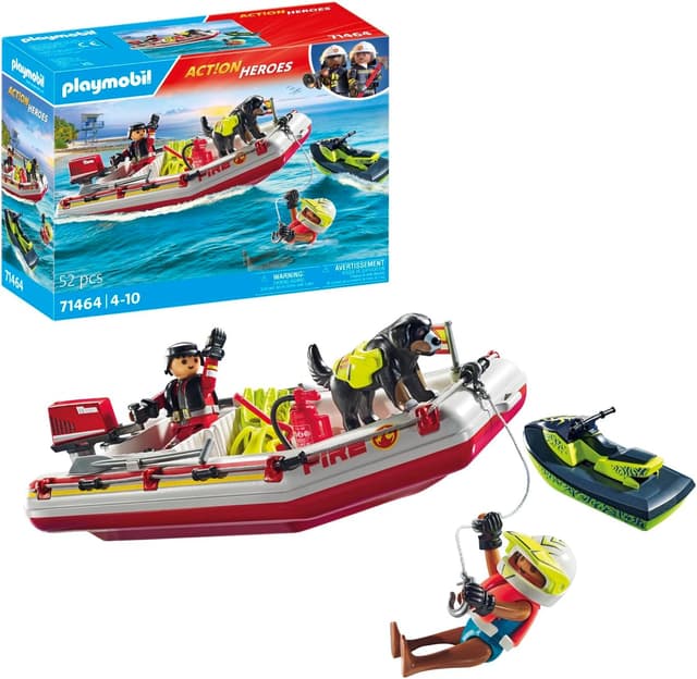 Imagen de PLAYMOBIL 71464 Feuerwehrboot 52 Teile 🚤 en OfertitasTOP