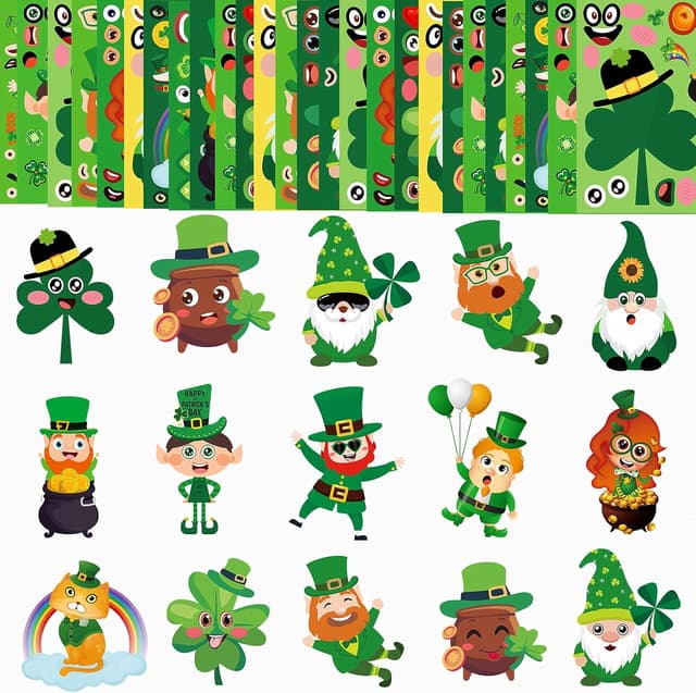 Thumbnail 1 de 48 Sheets St. Patrick's Day Stickers DIY Pack