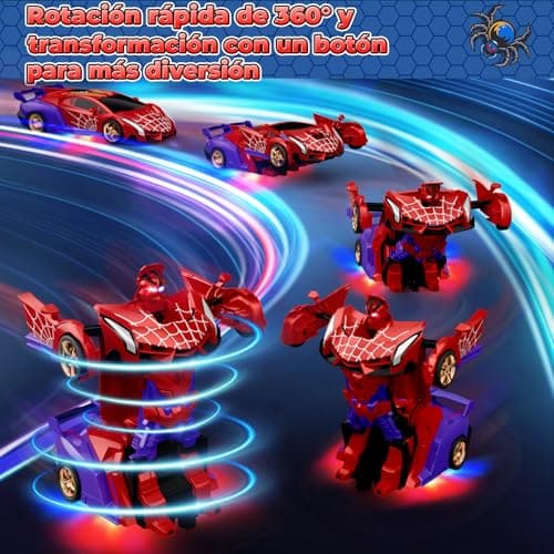 Detalle 2 de Coche Teledirigido Mirthigig Transform 2 en 1 (2,4 GHz) con robot y rotación 360°