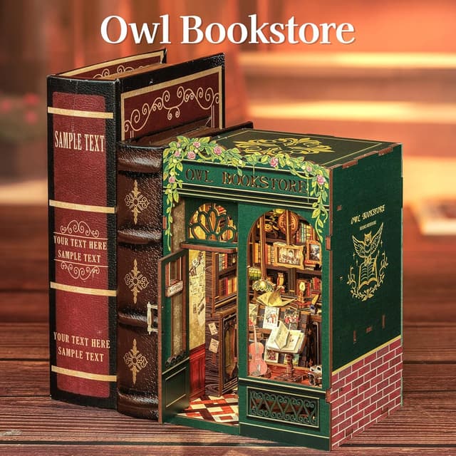 Thumbnail 1 de Fsolis Book Nook Owl Bookstore