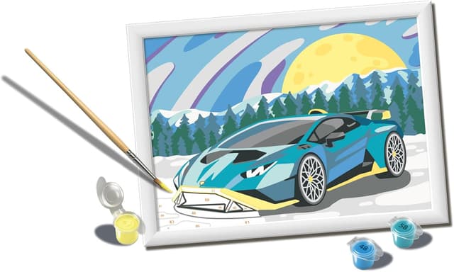 Detalle de Ravensburger CreArt Lamborghini – Dipingere con i Numeri per bambini 9+ anni