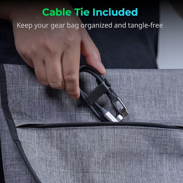 Detalle de SMALLRIG USB4 40 Gbit/s USB‑C‑Kabel (240 W Schnellladung), 8K@60 Hz, 60 cm – 5076