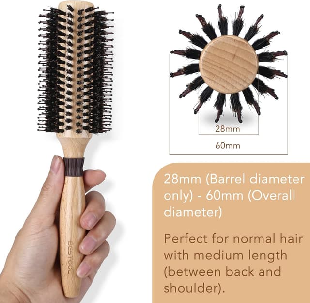 Detalle 2 de BESTOOL Brosse ronde 28 mm pour brushing 💇♀