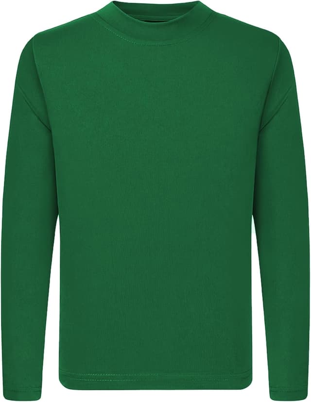 Detalle de QBK Youth Neon UPF 50+ Dry Fit Long Sleeve Athletic Shirt (4T to 16)