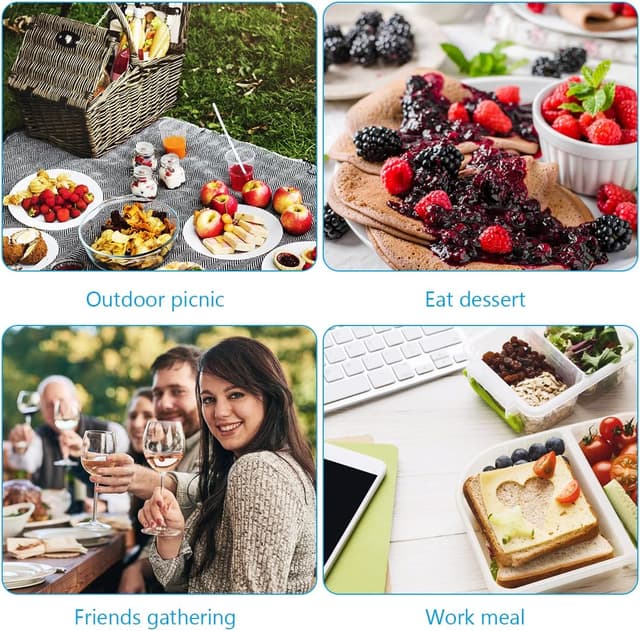 Thumbnail 6 de Vicloon 6PCS Cubiertos para Camping 🥄 - Compactos y Duraderos