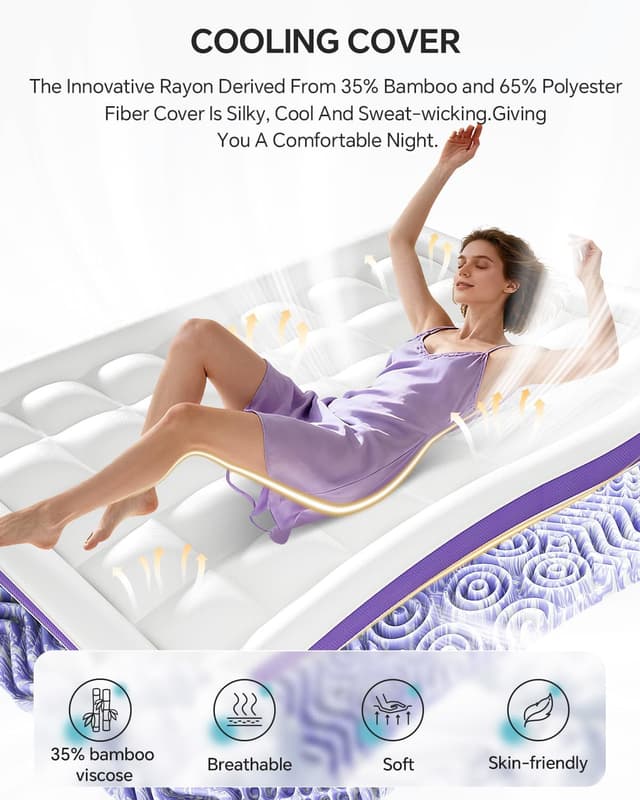 Thumbnail 5 de ChiXpace Dual Layer 4-Inch Queen Topper