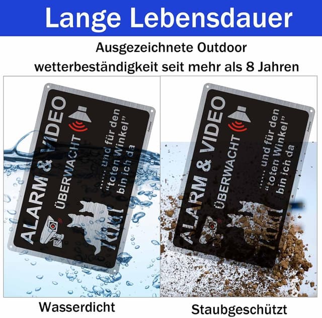 Thumbnail 6 de Ashoaza Schild Alarm und Videoüberwachung 30x20