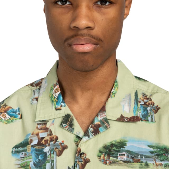 Detalle 2 de Element Camisa de hombre SBXE Camp Element (manga corta, 100% algodón)