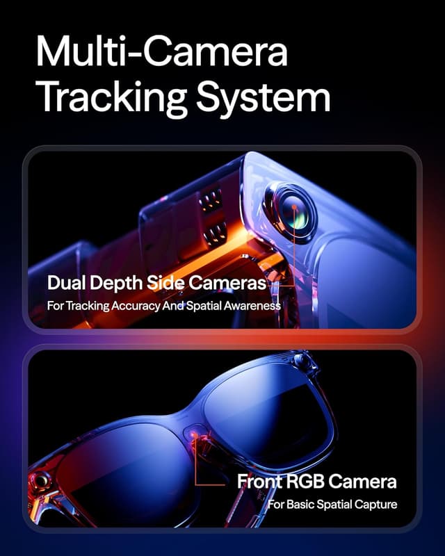 Detalle de VITURE Luma Ultra XR Glasses with 152'' Ultra-Sharp Display, 6DoF, Hand Gestures, 52° FOV, and Real-time 2D-to-3D