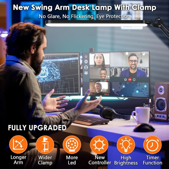 Thumbnail 4 de BIENSER LED desk lamp with clamp, 112 LEDs