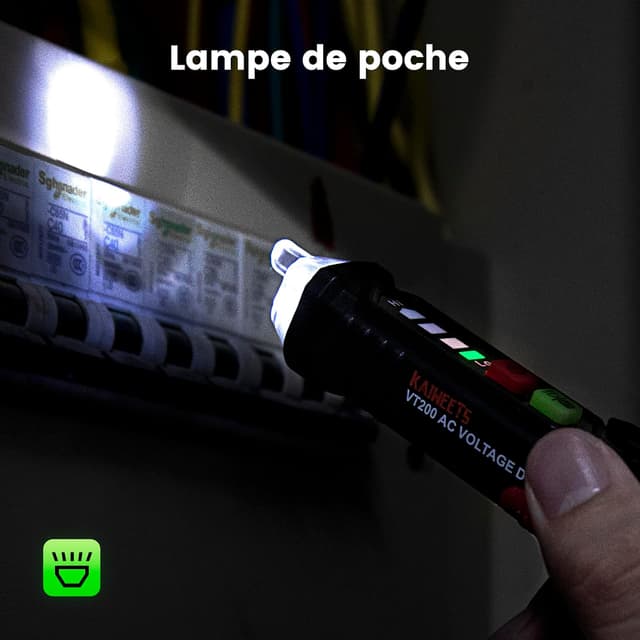 Thumbnail 5 de KAIWEETS VT200 Détecteur de tension 48–1000V