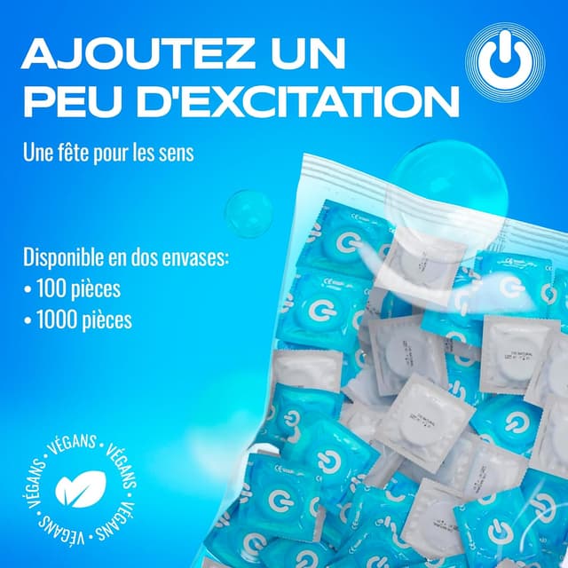 Thumbnail 4 de On) Clinic 100 préservatifs sans lubrifiant