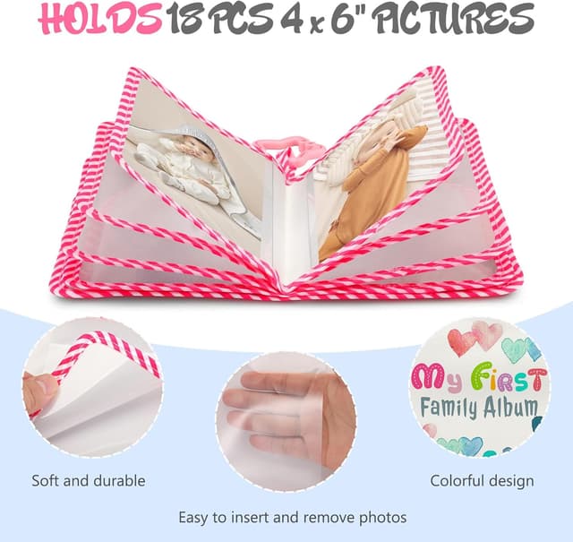 Thumbnail 4 de Fintie Baby Fotoalbum 4x6 Zoll, 18 Fotos
