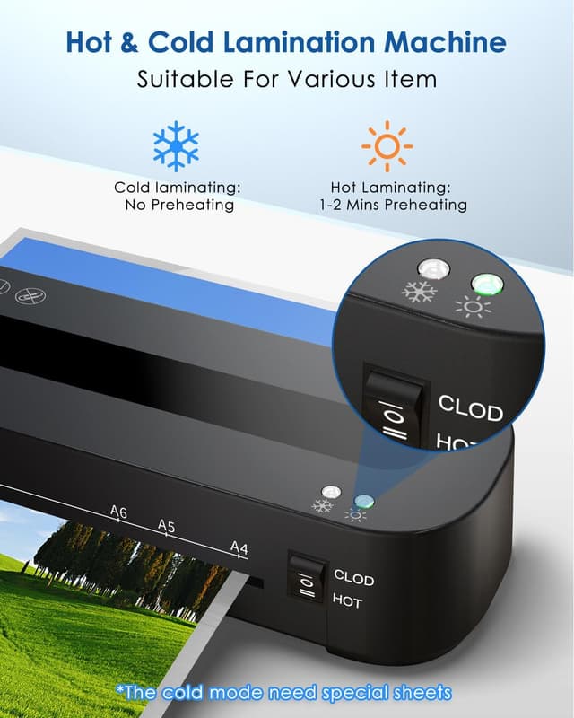 Detalle de MAXDONE A4 thermal laminator 1-2 min warm up