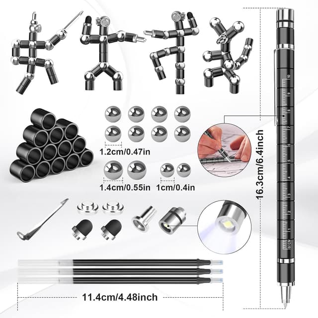 Detalle 2 de Dusor Magnetic Fidget Pen – Geschenk für Männer