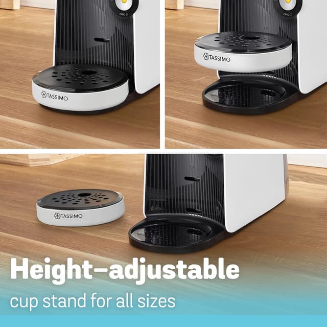 Detalle 2 de Tassimo by Bosch Finesse Classic Friendly pod coffee machine TAS1640GB (INTELLIBREW), Snow White