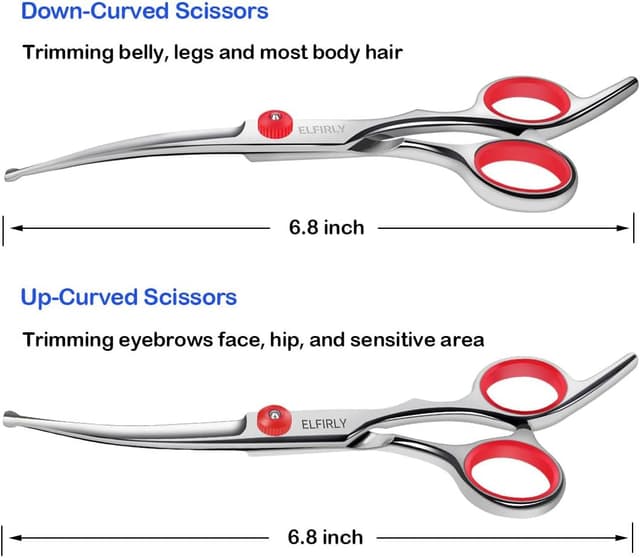 Thumbnail 2 de Elfirly Hundepflege Scheren Set 8-teilig