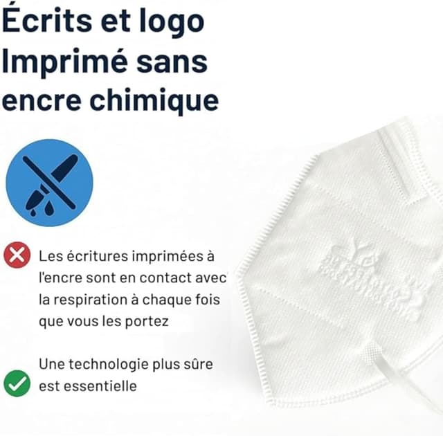 Detalle de 50 masques FFP3 certifiés CE medicinadellavoro.com, 5 couches sans valve