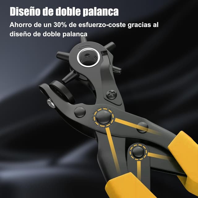 Detalle de Diyife Alicates Sacabocado 6 tamaños 2–4,5 mm