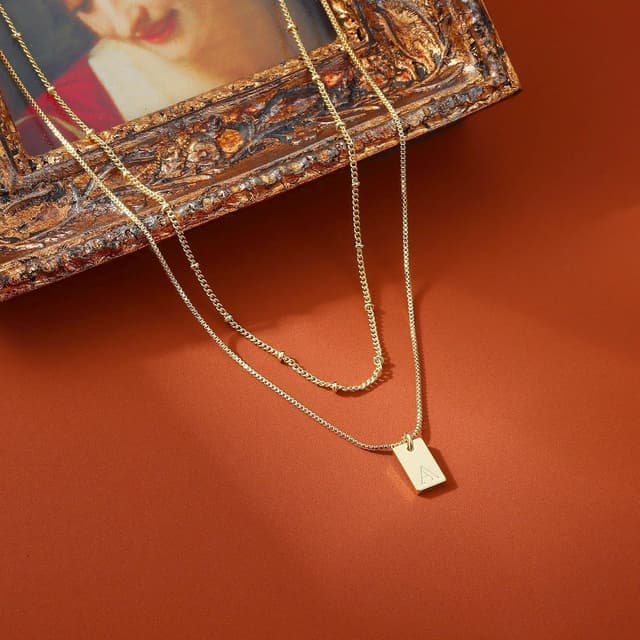 Thumbnail 1 de BodyBonita Collana iniziale placcata oro 14K donna 💍