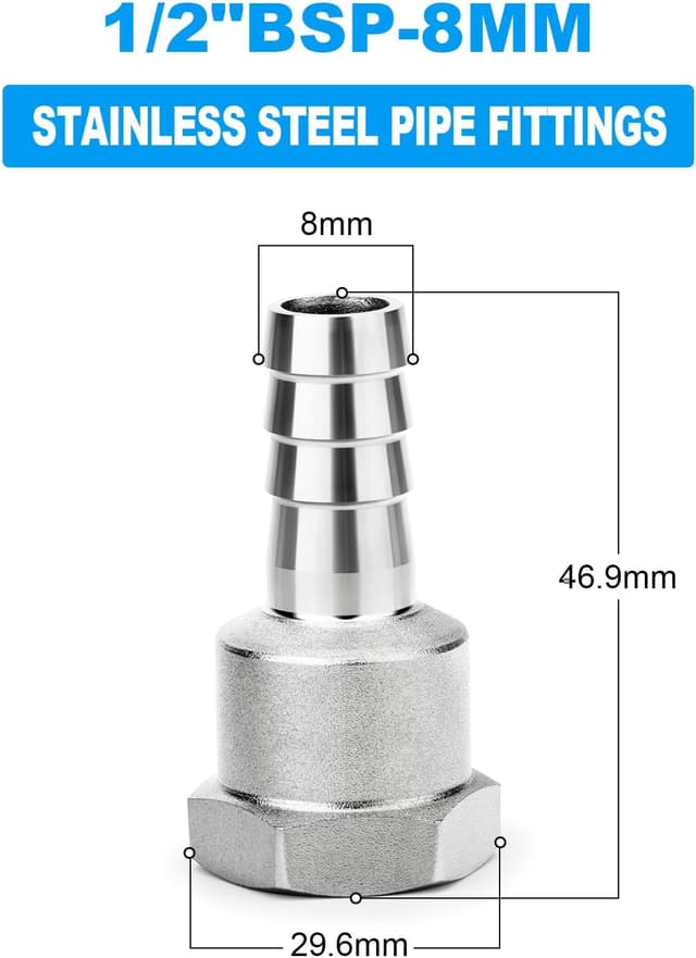 Detalle 2 de ERGAOBOY Schlauchverschraubung 8 mm 10er Set