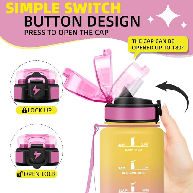 Thumbnail 3 de Grsta Borraccia 500 ml motivazionale con cannuccia 🚰