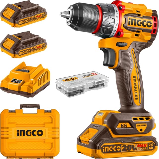 Imagen de INGCO 20V Cordless Compact Drill 66NM en OfertitasTOP