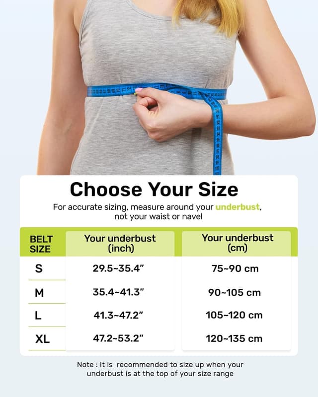 Detalle de Rakiie Rücken Geradehalter Rückenstützgürtel Haltungskorrektur (L, 105–120 cm) mit gepolsterten Schulterpolstern und Stützstäben, grau