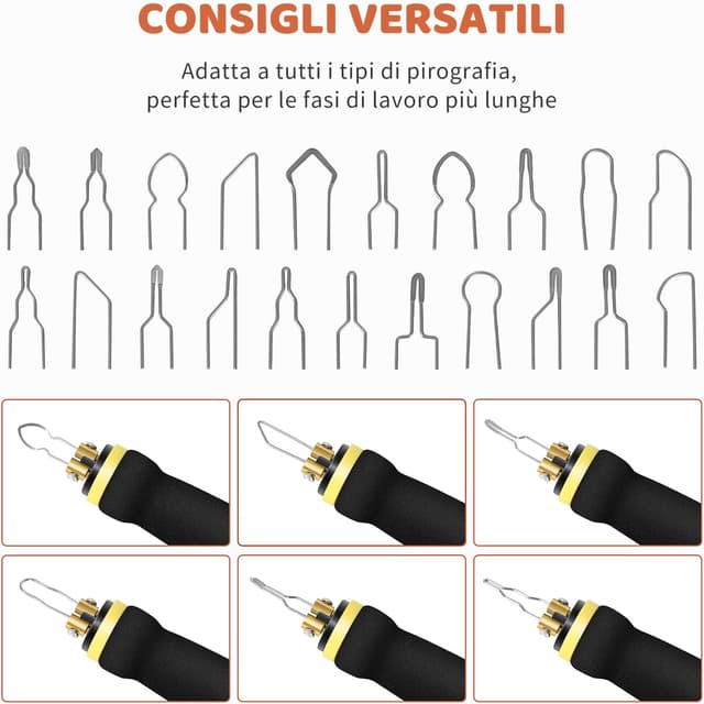 Thumbnail 2 de BURNNOVE Pirografo 60W con doppia penna