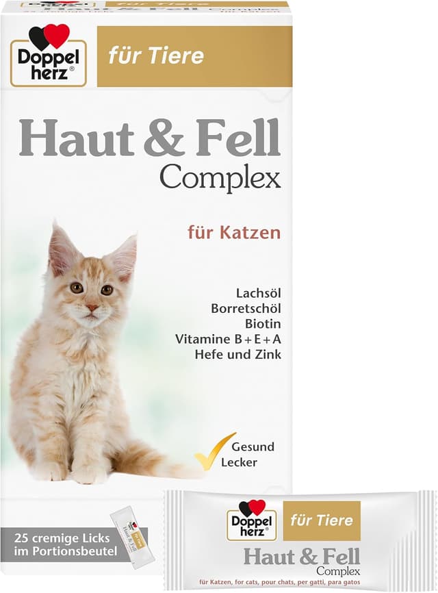 Detalle de Complexe peau et pelage pour chats, 25 licks