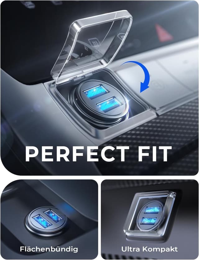 Detalle de AINOPE 24W Auto USB Ladegerät