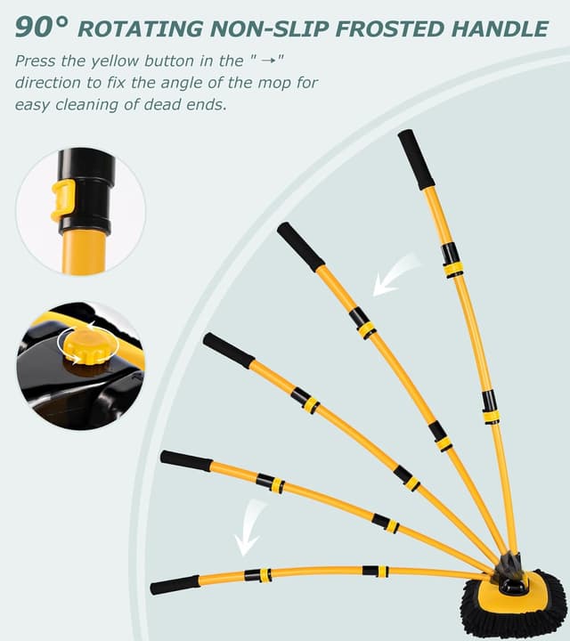 Thumbnail 4 de innhom 15° Curve Car Wash Brush 50-102cm