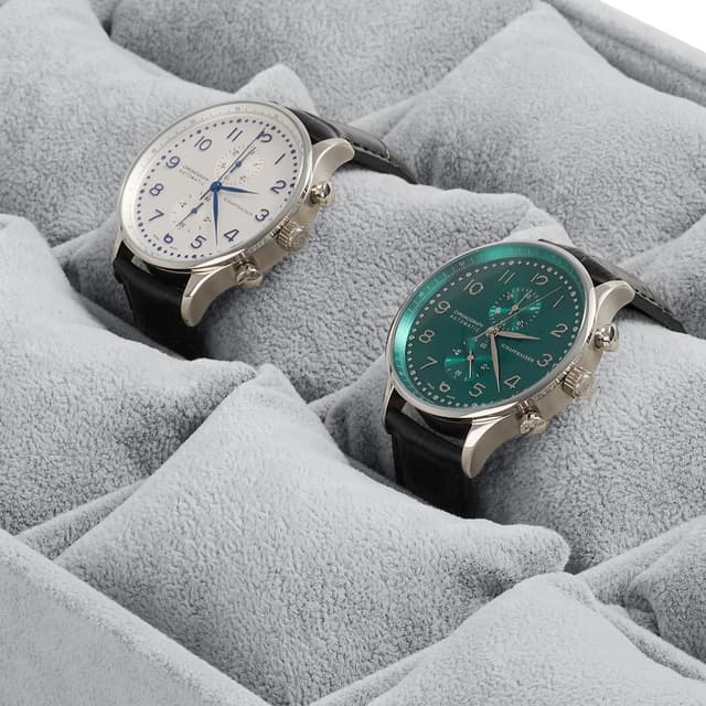 Thumbnail 2 de Papten Bandeja de joyería apilable de terciopelo, 12 compartimentos