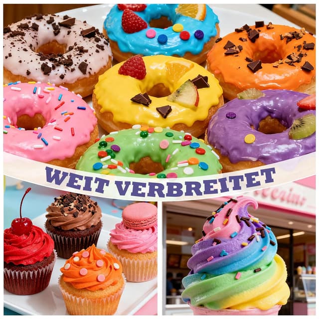 Detalle 1 de Lebensmittelfarbe Set mit 16 Farben (flüssig, hochkonzentriert) – für Kuchen, Fondant, Getränke, Slime & DIY