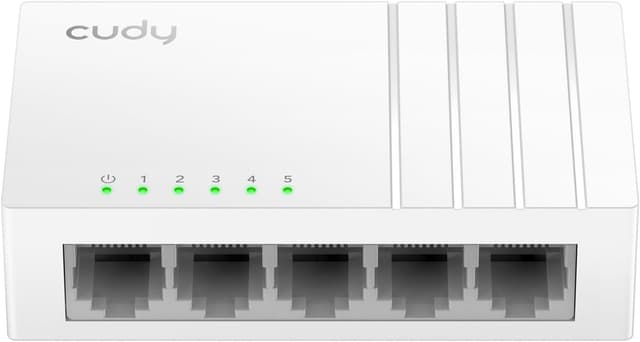 Detalle de Cudy GS105U switch Gigabit Ethernet a 5 porte con alimentazione USB-C (plug & play)