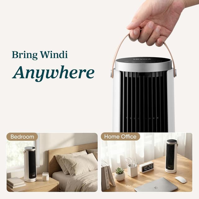 Detalle de Levoit Tower Fan 20dB ultra quiet