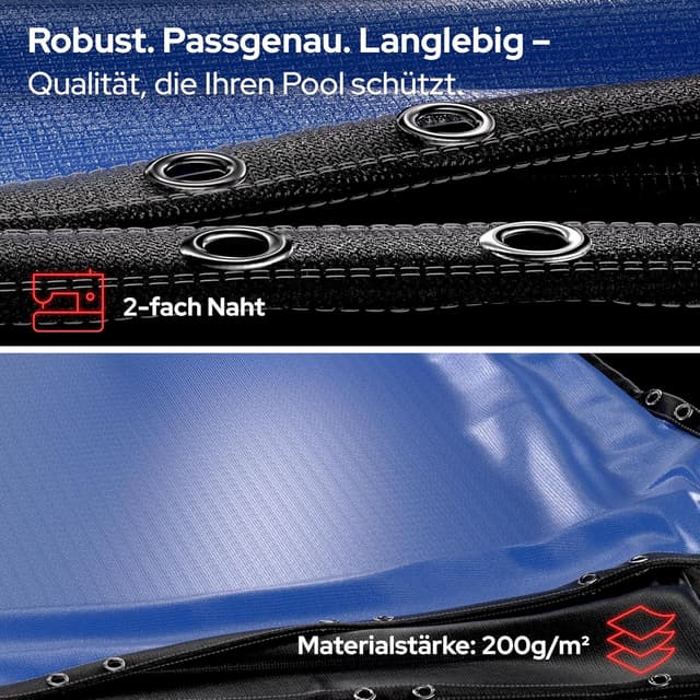 Detalle 2 de Arebos Poolabdeckung rund Ø610 cm