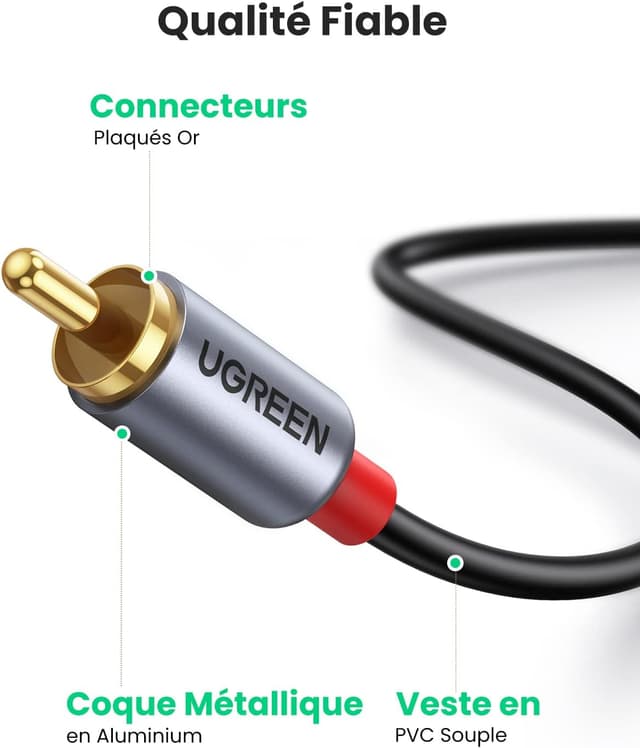 Thumbnail 4 de UGREEN Câble USB C vers 2RCA Audio Stéréo 1,5 m