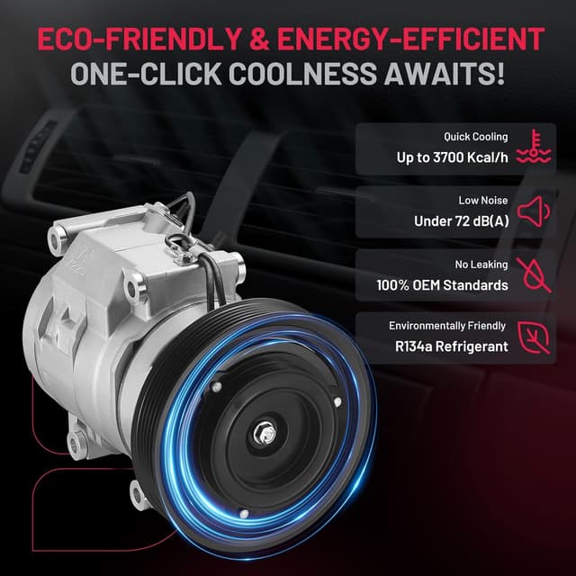 Detalle 1 de BDFHYK 98307 A/C Compressor for Select Acura MDX and Honda Models (Compatible Replacement)