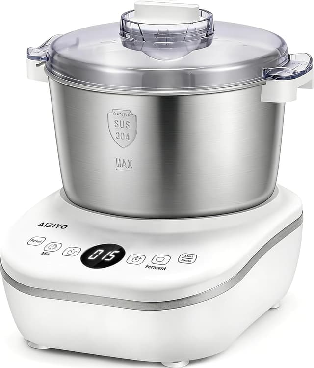 Detalle de AIZIYO DoughChief Dough Maker (7.4QT) with Ferment Function for Pizza & Bread