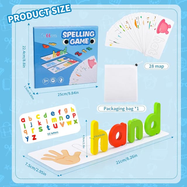 Thumbnail 6 de Alphabet Letter Puzzle Toddler Learning Toy 1–4 years 🧩